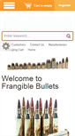 Mobile Screenshot of frangiblebullets.com